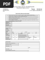 MHLM Application For Employment Form