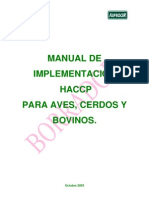 HACCP para Aves Cerdos Bovinos