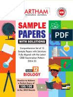 Set of 15 Sample Papers With Solutions & Blueprint For Class 12 Biology, 2024-25 Exam Edition