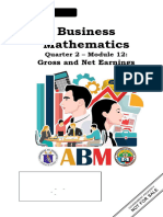 Business Mathematics - Module 12 - Gross and Net Earnings