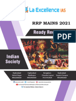 RRP Mains 2021 Indian Society Ready Reckoner