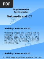 Multimedia and ICT-ACTIVITY