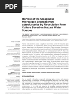 Bracharz 2018 Harvest of The Oleaginous Microalga