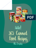 Hello 365 Canned Food Recipes Best Canned Food Cookbook Ever For Beginners (Pickling Recipes, Jam and Jelly Cookbook, Jam And... (Ms. Everett Ms. Everyday)