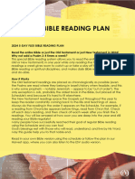 Bible READING PLAN Harvest Church 2024