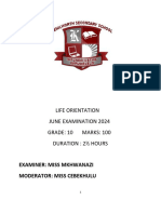 L.O Grade 10 June Exam 2024