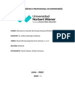 Desarrollo de Preguntas. Estructura y Funcion Del Cuerpo Humano (Practica)