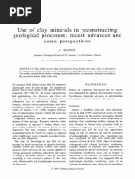 Use of Clay Minerals in Reconstructing Geological Processes" Recent Advances and Some Perspectives