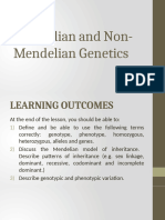 Mendelian and Non Mendelian Genetics