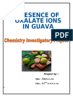 Abdullah Presence of Oxalative Ions in Guava