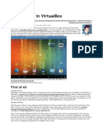 Android 4.0 in VirtualBox