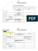 Emploi Du Temps s1 ,2024-2025 معدل