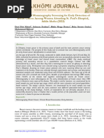 Evaluation of Mammography Screening For Early Detection of Breast Cancer Among Women Attending St. Paul's Hospital, Addis Ababa (2023)