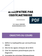 Myelopathie Par Cervicarthrose - : DR D. Sylvain ZABSONRE Neurochirurgien Chuyo