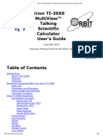 Orion TI-30XS MultiView™ Talking Scientific Calculator