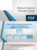 Relative & Participle Clauses