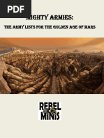 Mighty Armies The Army Lists For The Golden Age of Mars