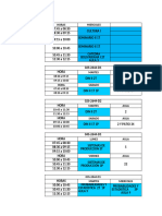 Horarios Desglosado