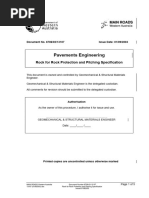 Pavements Engineering: Rock For Rock Protection and Pitching Specification