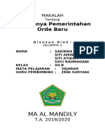 MAKALAH Runtuhnya Pemerintahan Orde Baru Al Mandily