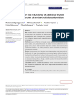 A Literature Review On The Redundancy of Additional Thyroid Func