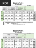 7 Class Routine (2024 - '25)