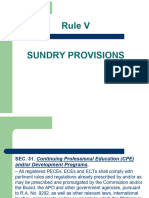 IRR RA 9292 Rule V