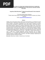 fixIDENTIFYING KEY RISK FACTORS FOR UNDERNUTRITION IN TODDLERS AGED 12-59 MONTHS