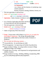 AGRO 111 Fundamentals of Agronomy-I