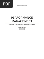 The Performance Management Cycle