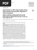 Improvements in CBCT Image Quality Using A Novel Iterative Reconstruction Algorithm - A Clinical Evaluation