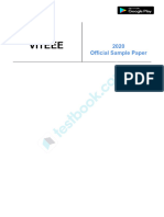 VITEEE 2020 Official Sample Paper