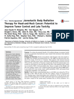 4π Noncoplanar Stereotactic Body Radiation Therapy for Head-and-Neck Cancer- Potential to Improve Tumor Control and Late Toxicity