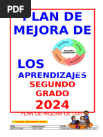 Plan de Mejora de Los Aprendizajes 2° A-B-C-D