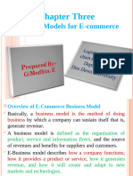 Business Model For E - Commerce Cha 3