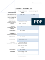 FESTIDANZA - Grilla Estimativa