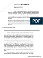 Facilitar Procesos en Educación Popular