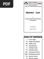 Charles Law Strategic Intervention Material in Chemistry