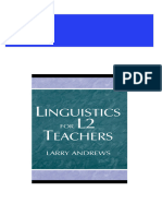 Linguistics for L2 teachers Larry Andrews all chapter instant download