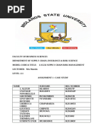 Supply Chain Risk Management Assignment 1 (Case Study)