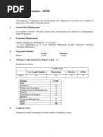 BSC Economics - UOM