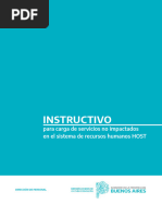 Instructivo para La Carga de Servicios en El Host