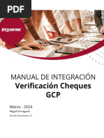 Manual de Integración - Cheques GCP Service