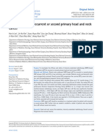 Re-Irradiation: Recurrent or Second Primary Head and Neck Cancer