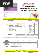 5º Grado Dia 1 Ps. Proponemos Modos de Ahorro de Los Servicios Básicos