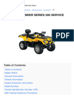 Can-Am Outlander Series 500 Service Manual