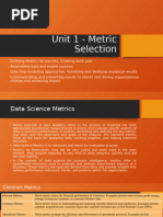 Metric Selection