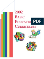 2002 Basic Education Curriculum