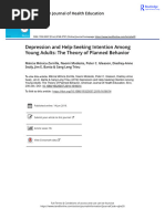 Depression and Help-Seeking Intention Among Young Adults: The Theory of Planned Behavior