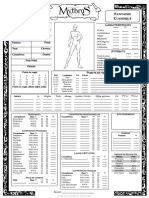 Feuille de Perso Femme Fantaisie Classique V1